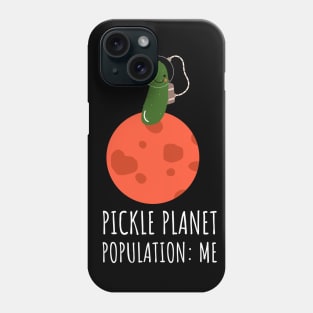 Pickle Astronaut On A Pickle Planet Funny Phone Case