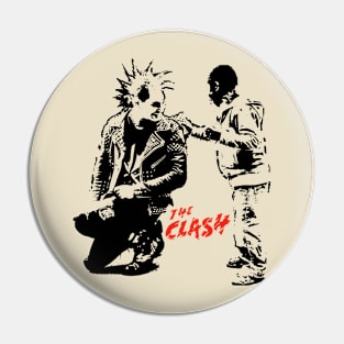 Punk and kid the clash Pin