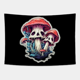 Trippy Mushroom Tapestry