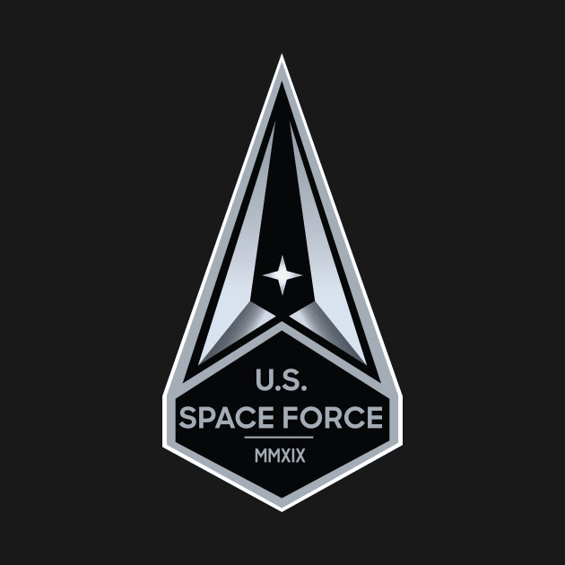 Space Force Official Service Patch -Black & White Version by SpaceForceOutfitters