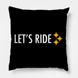 Let's Ride! Russell Wilson Pittsburgh Steelers Pillow