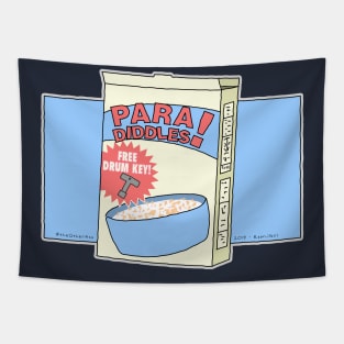 Para-Diddles Cereal with Free Drum-Key! Tapestry