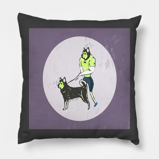 Do not skip Leg day Pillow by Miba