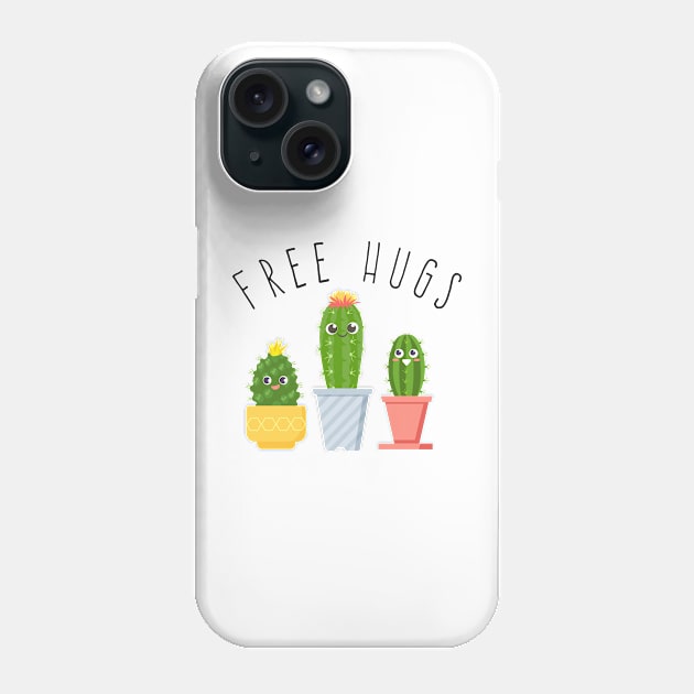 Free Hugs - Cacti design Phone Case by Plantitas