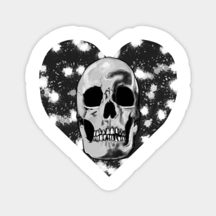 Heart Skull Magnet