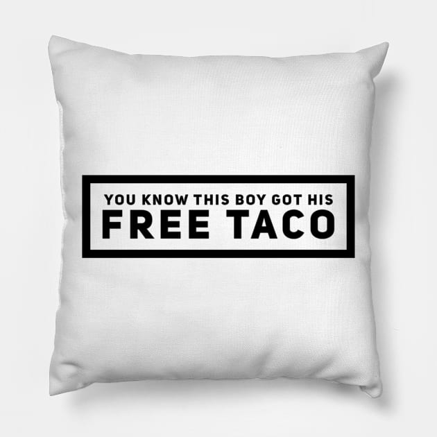 free taco Pillow by voidstickers