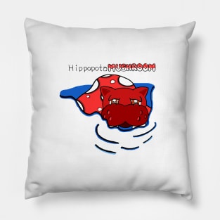 Hippopotamus-hroom Pillow