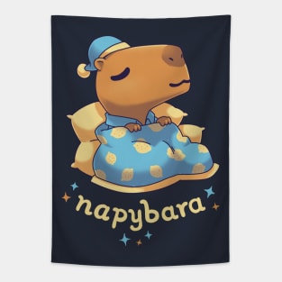 Napybara cute capybara nap Tapestry