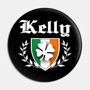 Kelly Shamrock Crest Pin