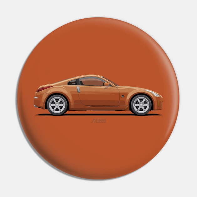 350Z Z33 Orange Pin by ARVwerks