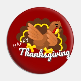 funny thanksgiving dabbing turkey Pin