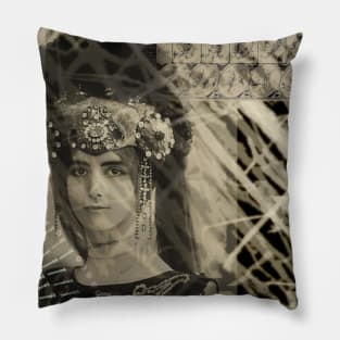 Vintage card Pillow