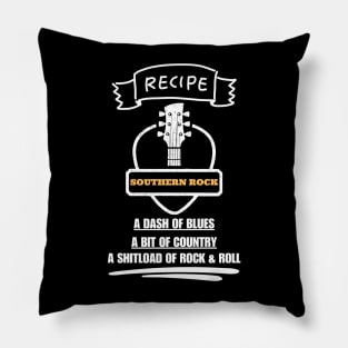 Southern Rock Music Recipe Pillow