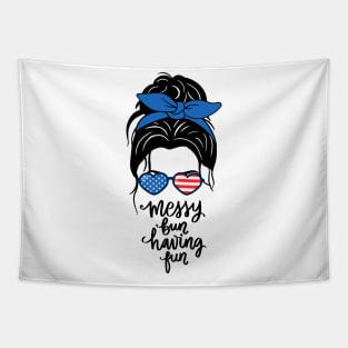 AMERICAN MESSY BUN Tapestry