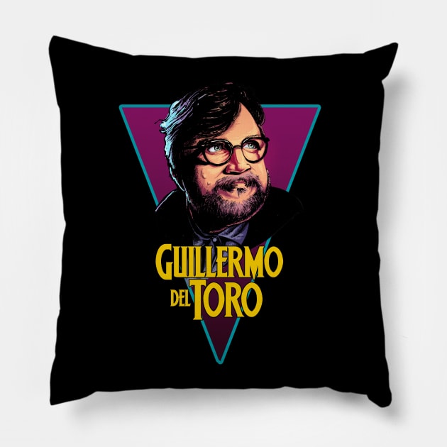 Guillermo Del Toro Pillow by Creepsandbabes