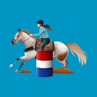 Appaloosa Barrel Racer - Equine Rampaige T-Shirt