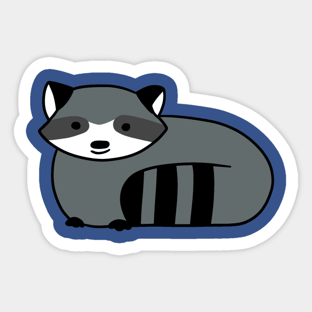 Cute raccoon stickers featuring cute & colorful sea creature