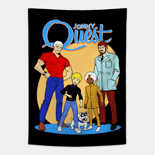 Jonny Quest Tapestry by BigOrangeShirtShop