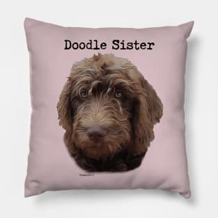 Doodle Dog Sister Pillow