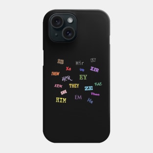 Pronoun Cluster Phone Case