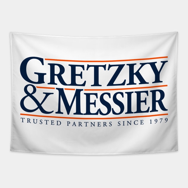 Gretzky & Messier Tapestry by CYCGRAPHX