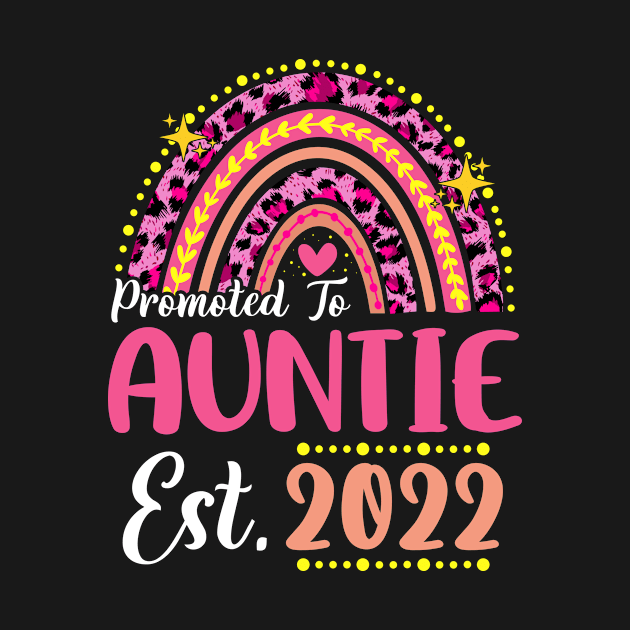 Promoted to Auntie Est.2022 Rainbow Aunt to Be New Aunt by melodielouisa