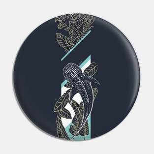 Whale Shark in the Jungle Pin