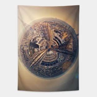 Paris micro planet Tapestry