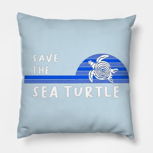Save the Endangered Sea Turtle Pillow
