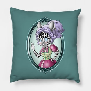 Zebra Girl Pillow