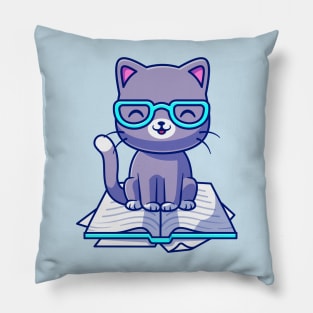 Books are Purrrfect! Pillow