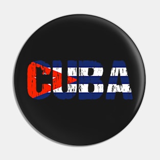 Cuba Flag Cuban Distressed Pin