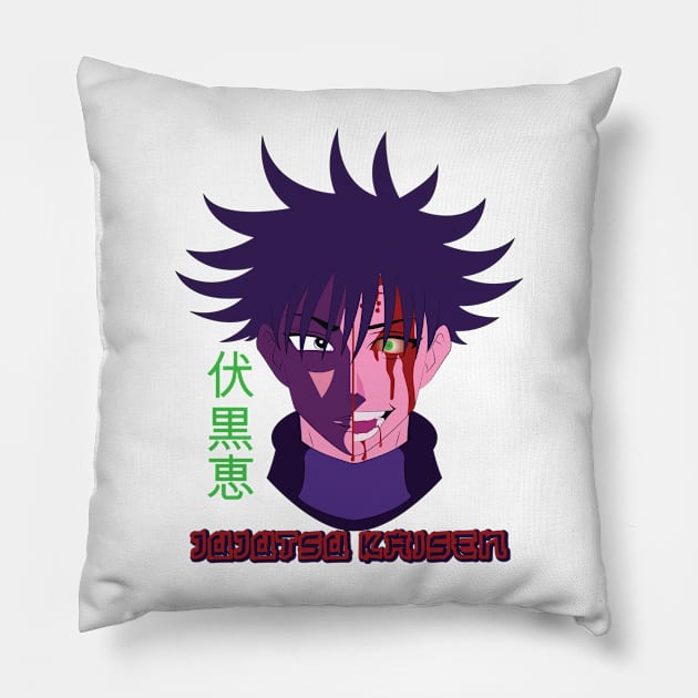 MANGA JUJUTSU KAISEN 0 UT GRAPHIC T-SHIRT P971 Pillow by Huko