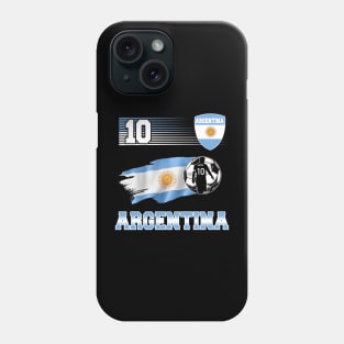 Argentina 10 Soocer Jersey Argentina Football Fan Soccer 2022 Phone Case