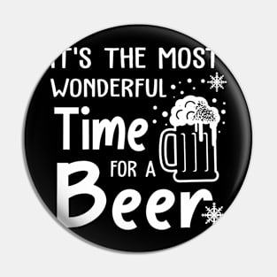 It's the Most Wonderful Time to Have a Beer T-Shirt Pin