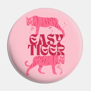 Easy Tiger 90s Retro Cute Valentine Pastel Pin