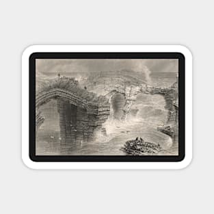 Natural Bridges at Ross, Ireland 1841 Magnet