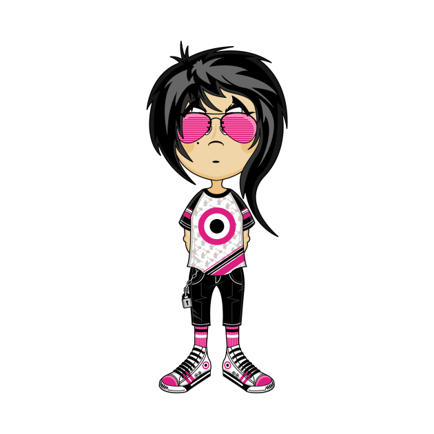 Cartoon Emo Punk Girl by markmurphycreative