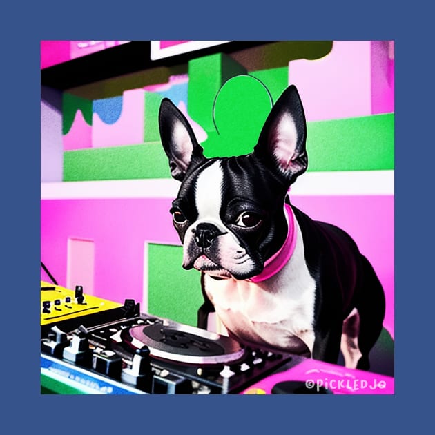 Dog DJ Pop Art by Pickledjo