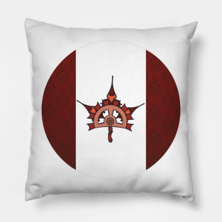 Steampunk / Victorian Canadian Flag Pillow