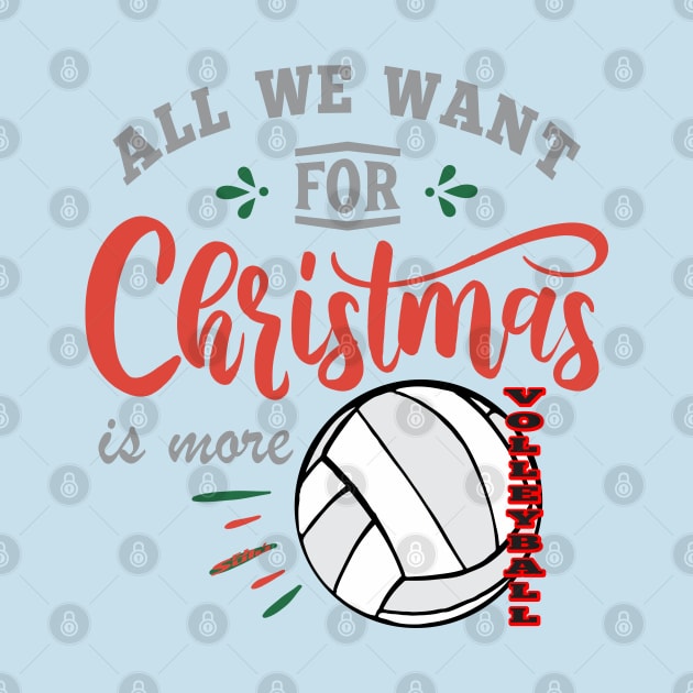 ALL WE WANT FOR CHRISTMAS IS MORE VOLLEYBALL by ejsulu