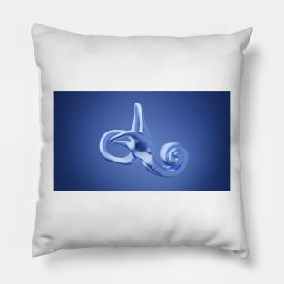 Inner ear, illustration (C048/8536) Pillow