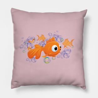 Golden Fish Pillow