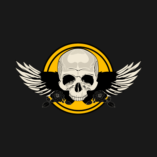 Wing Skull - YELLOW T-Shirt