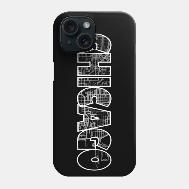 Chicago Street Map Phone Case by thestreetslocal