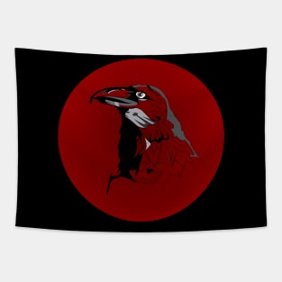 Abstract Raven Art Tapestry