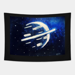 Hand Painted Planet Tapestry