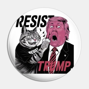 Cats Against Trump Pin