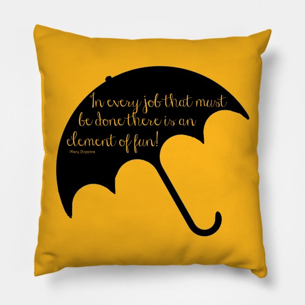 Mary Poppins Pillow by MelissaJoyCreative