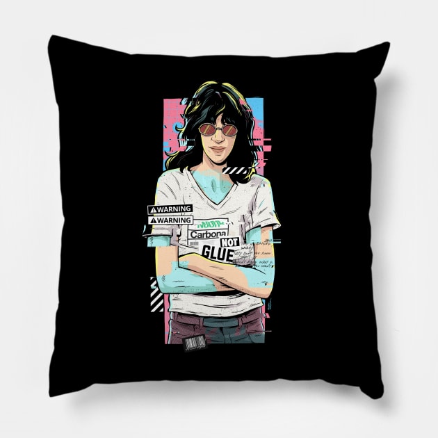 Joey Ramone - Carbona not Glue Pillow by Paulinhof72